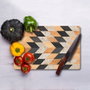 Hermia Tabla de Cortar de Vidrio Templado Multicolor 20 x 30 cm